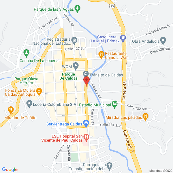 Mapa de Coestical