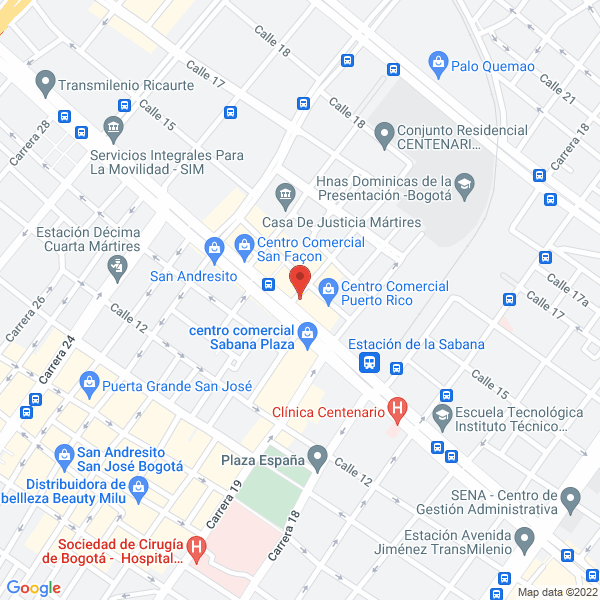 Mapa de Coimexcol Ltda.