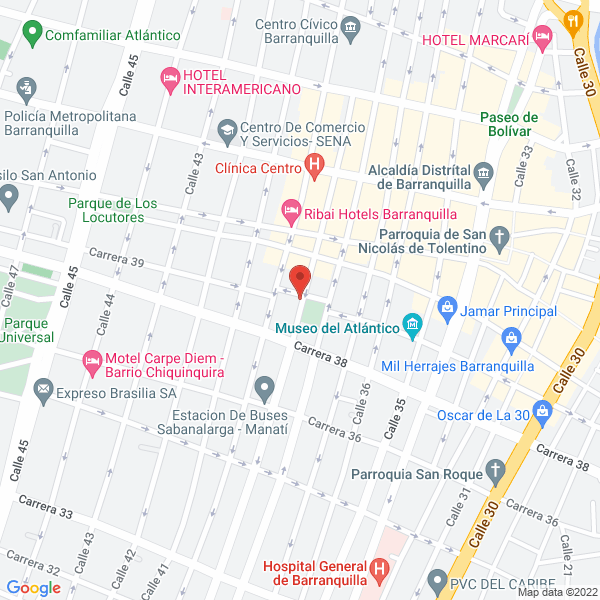 Map of Cinco Sentidos Visual Merchandising
