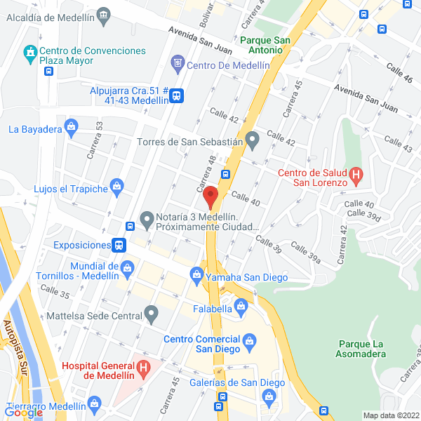 Mapa de Confecciones Beguz