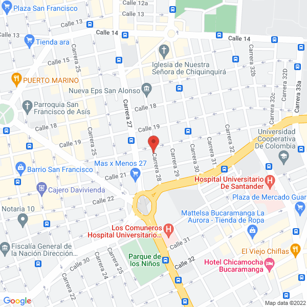 Map of Confecciones Chiquilladas
