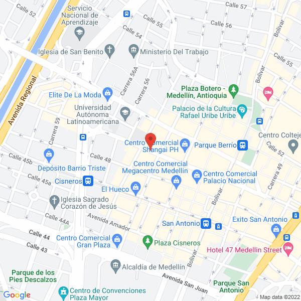 Mapa de Confecciones Dugal