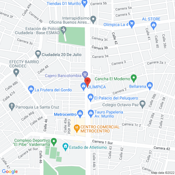 Map of Colegio Gimnasio Mixto Nazareth