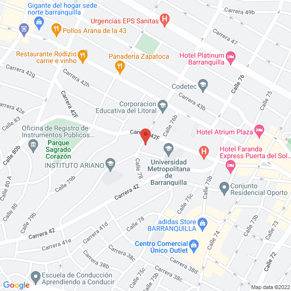 Map of Colegio Instituto Ariano
