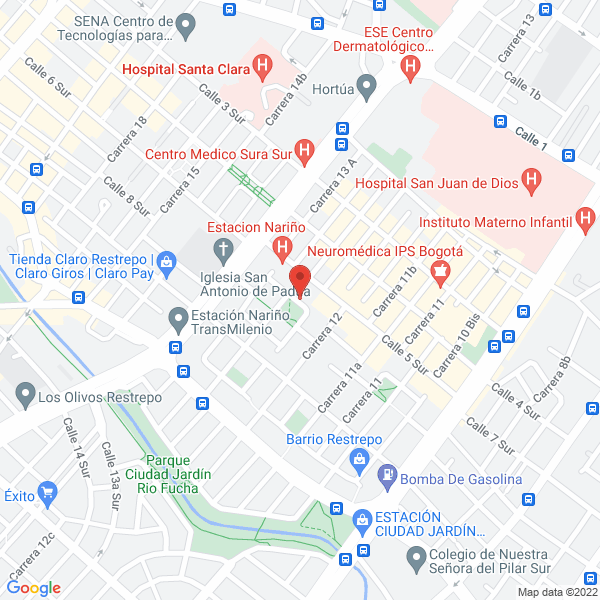 Mapa de Colegio Instituto Bogotá Ciudad Berna
