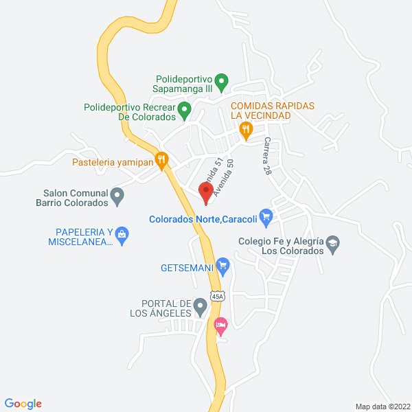 Map of Colegio Liceo Rey David