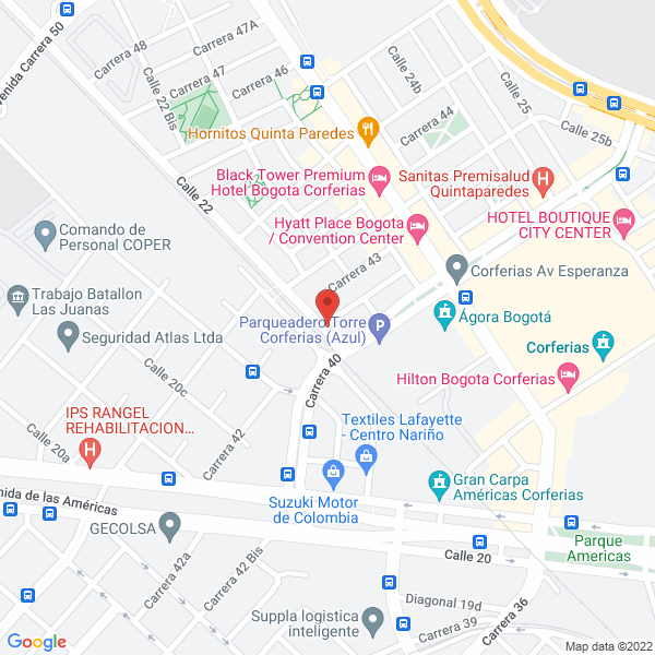 Mapa de Colegio Los Angeles Helvetia