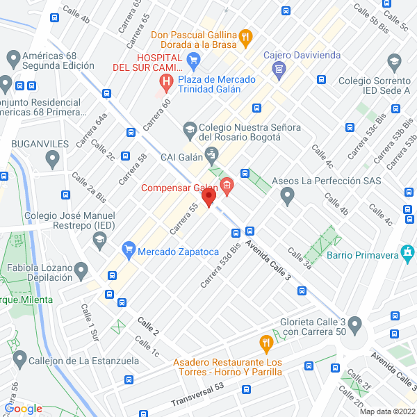 Mapa de Ciclodeportes Avenir 88