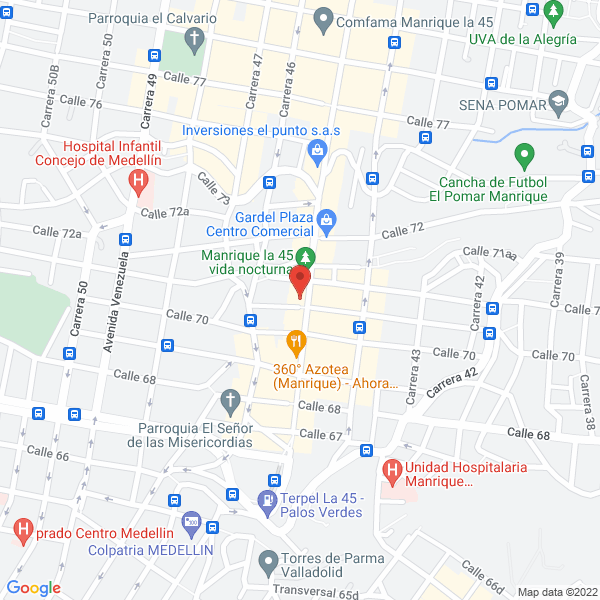Mapa de Cigarrería Gardel