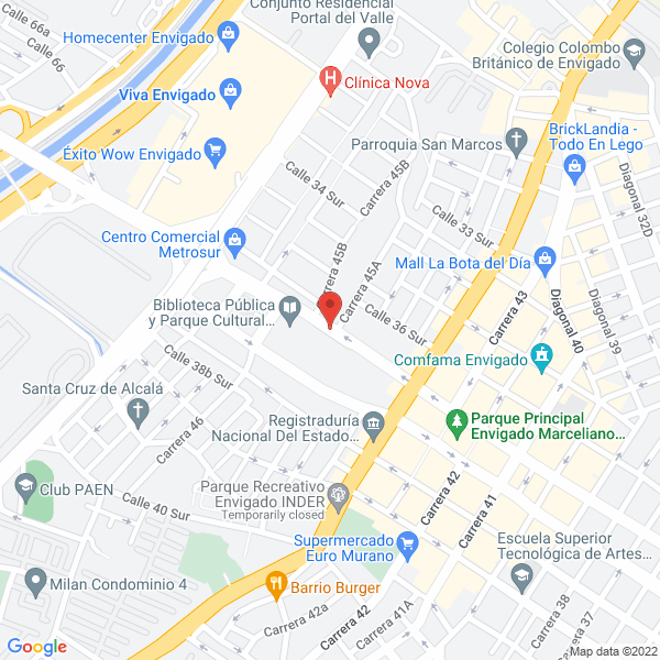 Mapa de Cobrexa Gestión Legal