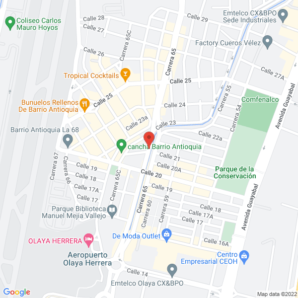 Mapa de Col Llantas