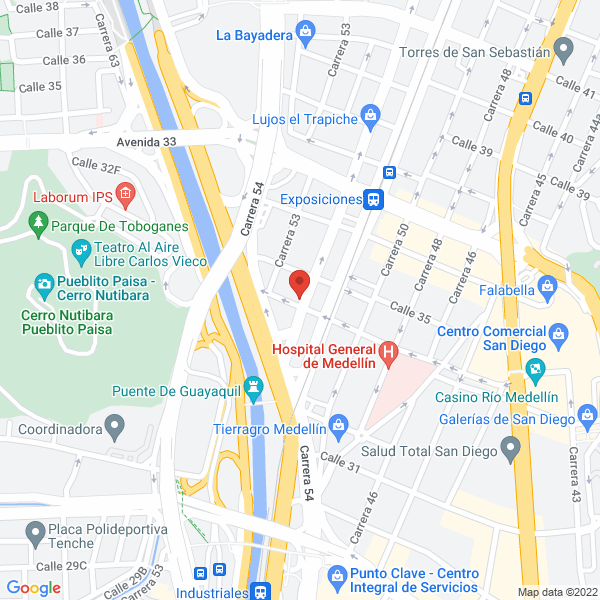 Mapa de Colchonería Zafir