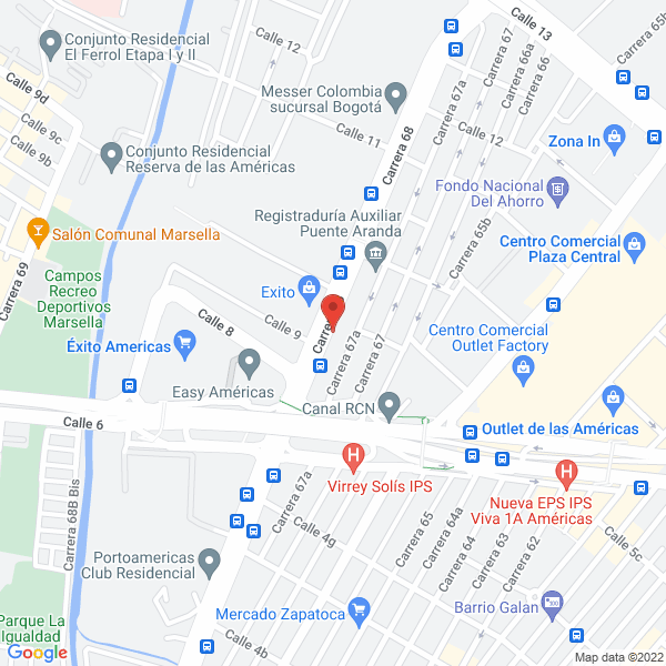 Mapa de Colchones Castellflex