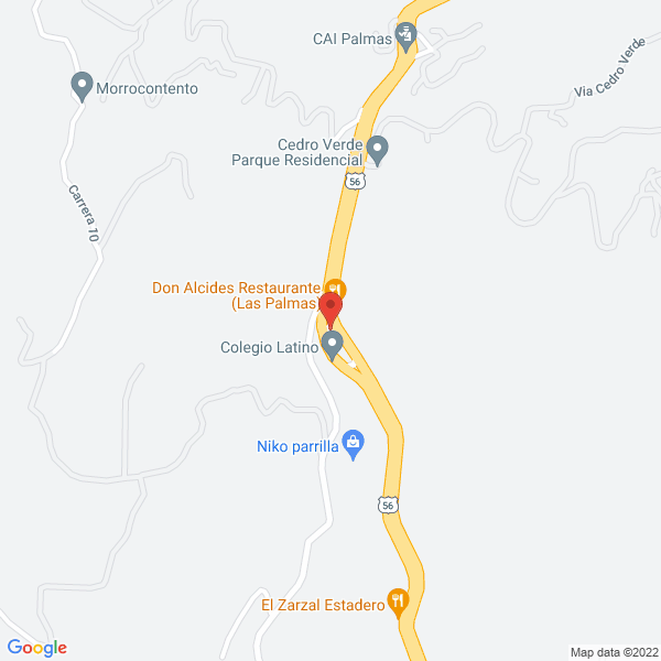 Map of Colegio Cooperativo Campestre