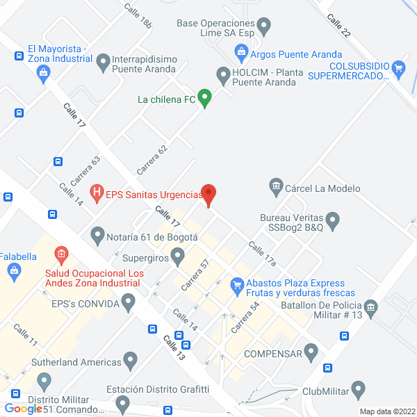 Mapa de Colegio De Arbitros Asoarfusa Independiente