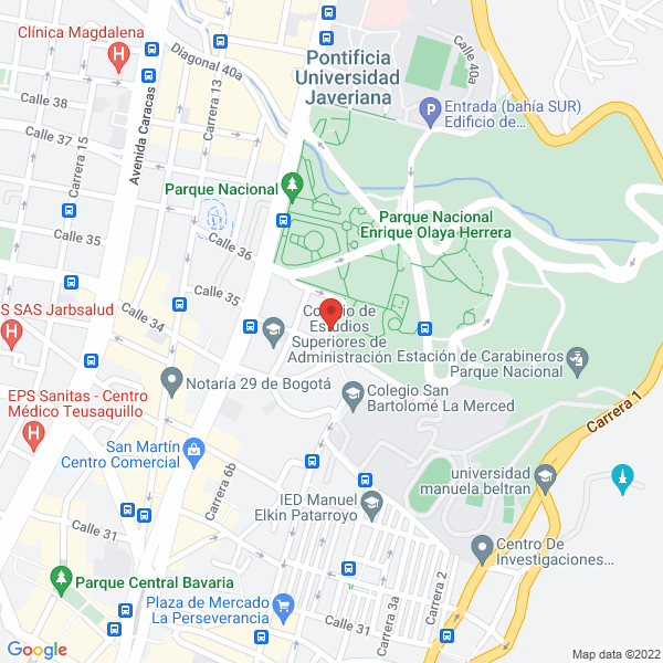 Mapa de Colegio De Estudios Superiores De Administración