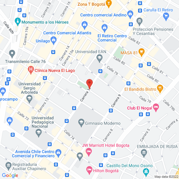 Mapa de Hotel Y Centro De Convenciones Casa De Los Fundadores