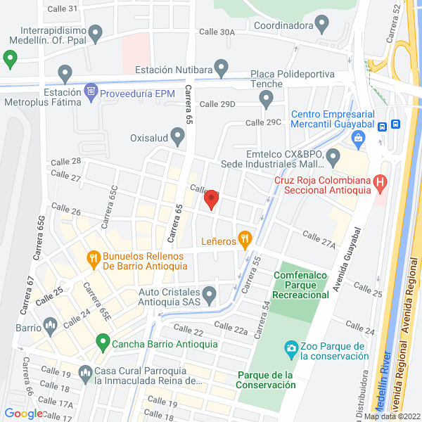 Mapa de Colegio Parroquial San Francisco De Asís