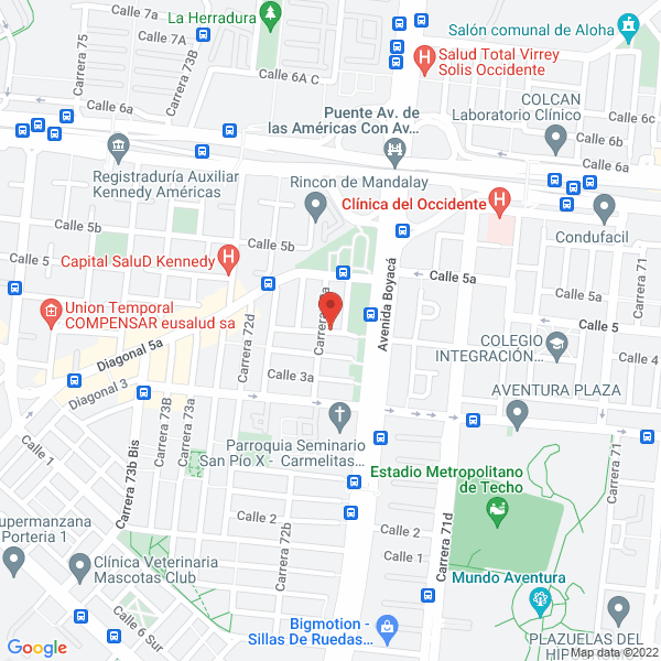 Mapa de Colegio Parroquial San Pio X