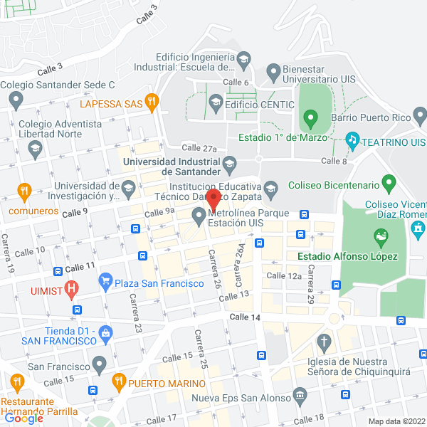 Map of Colegio San Antonio De Padua