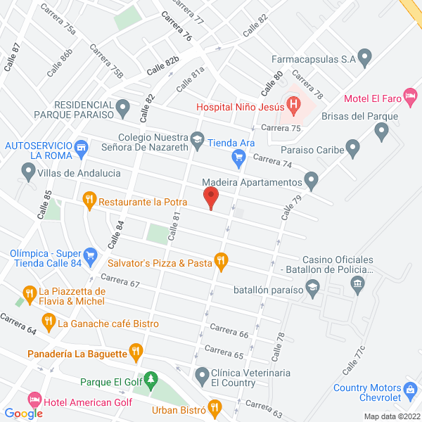 Map of Colegio San Nicolás De Tolentino