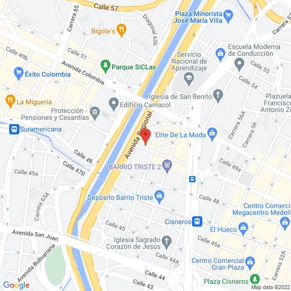 Mapa de Confecciones Dorpatex S.A.S.