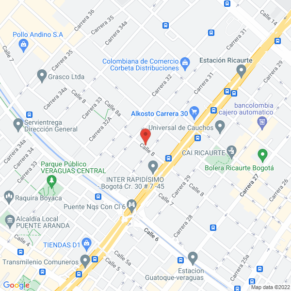 Mapa de Comercial Santa Ana S.A.S.
