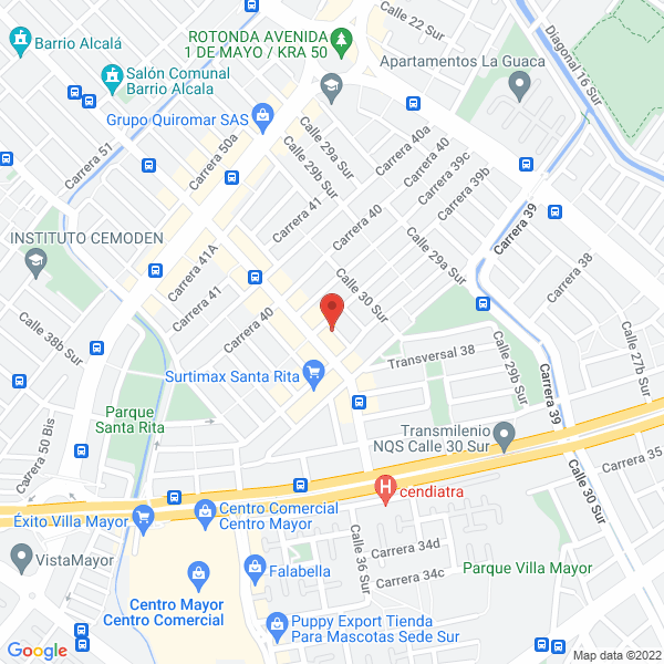 Mapa de Comercializadora A Naranjo Ltda.