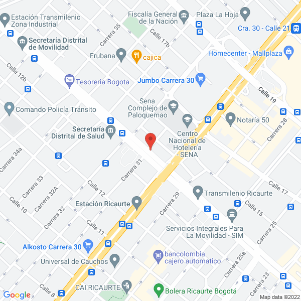 Mapa de Comercializadora Agroindustrial Gomez &Amp, CIA. Ltda.