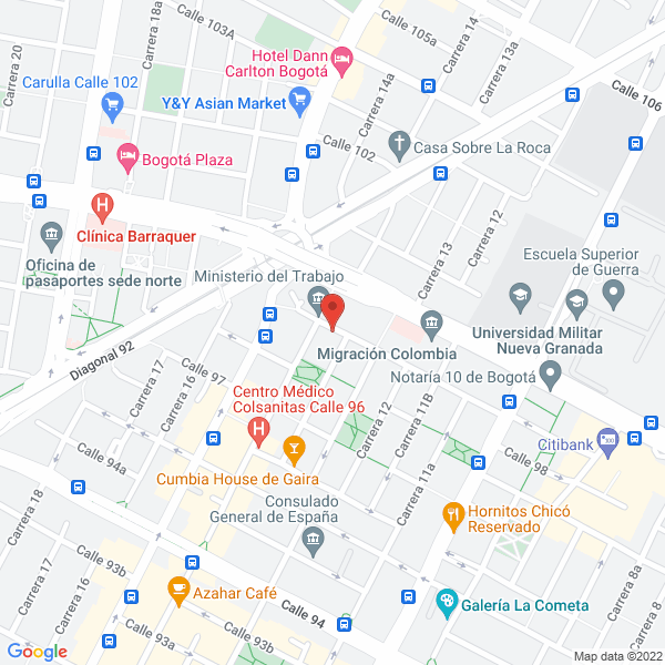 Mapa de Comercializadora Café Tostion S.A.S