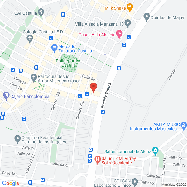 Mapa de Comercializadora Camash S.A.S