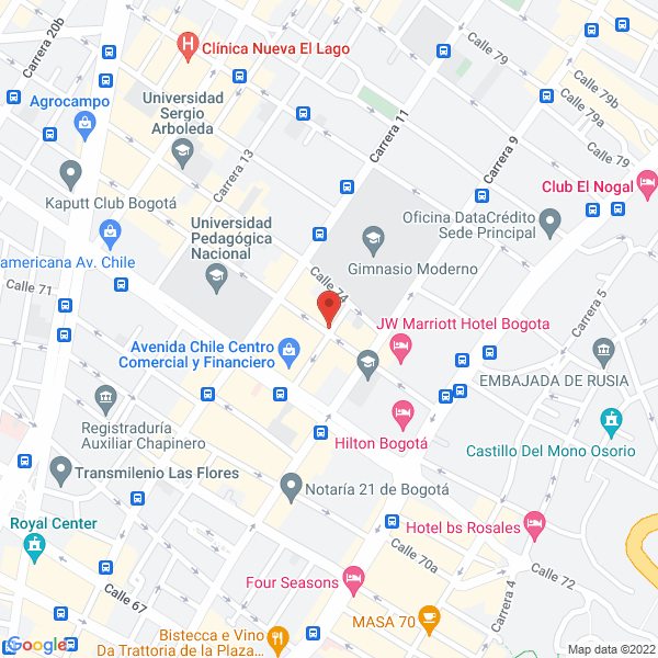 Mapa de Consulting Risk Services Crs S.A.S.