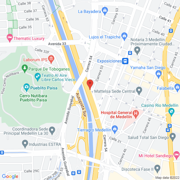 Mapa de Clínica Automotriz V.I.P Ltda.