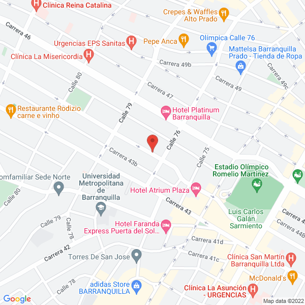 Map of Cocinas Y Multimuebles De La Costa