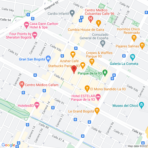 Mapa de Codensa S.A. Esp