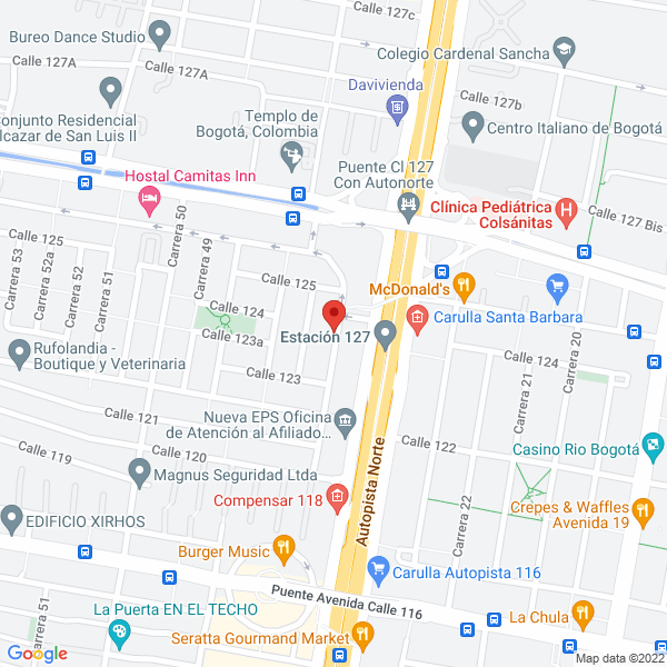 Mapa de Construcciones Ragui Cía. Ltda.