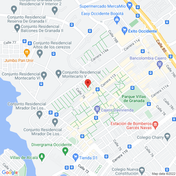 Mapa de Construcciones Y Consultorías Con Ingeniería S.A.S.