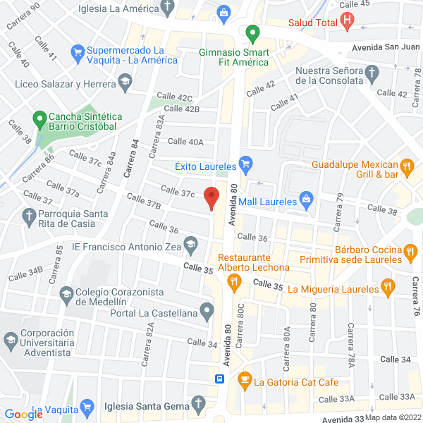 Mapa de Constructora De Portabello S.A.S