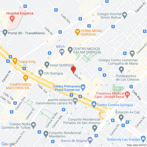 Mapa de Constructora Jimenez González Asociados S.A.S.