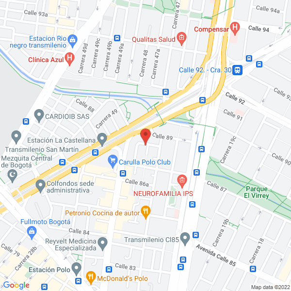 Mapa de Constructora Meco S.A. Sucursal Colombia