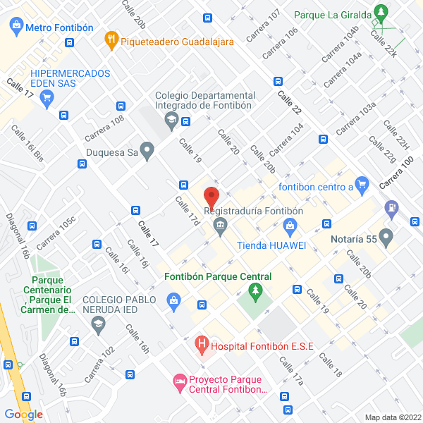 Mapa de Colegio Santa Ana De Fontibon