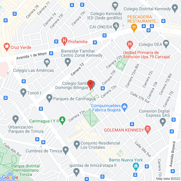 Mapa de Colegio Santo Domingo Bilingue