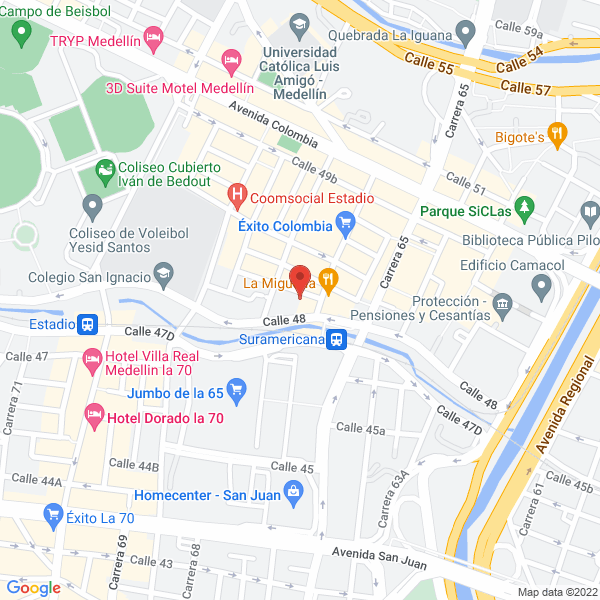 Mapa de Cooperativa Multiactiva De Trabajadores De Enka