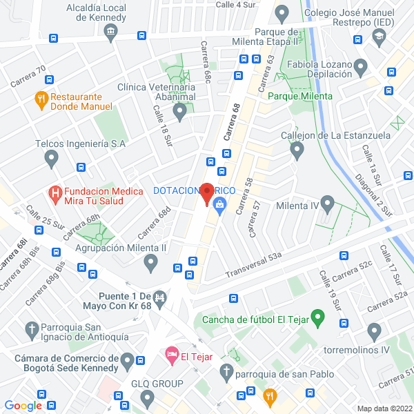 Mapa de Consultorio Veterinario Paticas