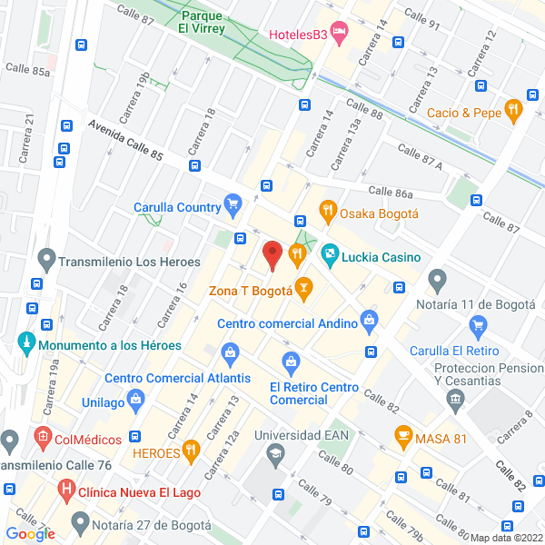 Mapa de Continente Editores S.A.