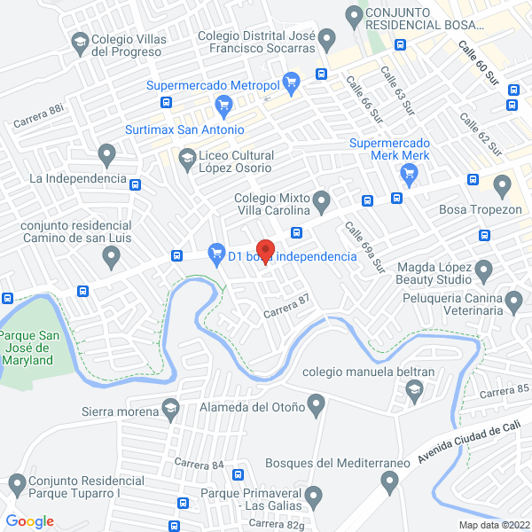 Mapa de Comercializadora De Muebles Niño Bejarano S.A.S.
