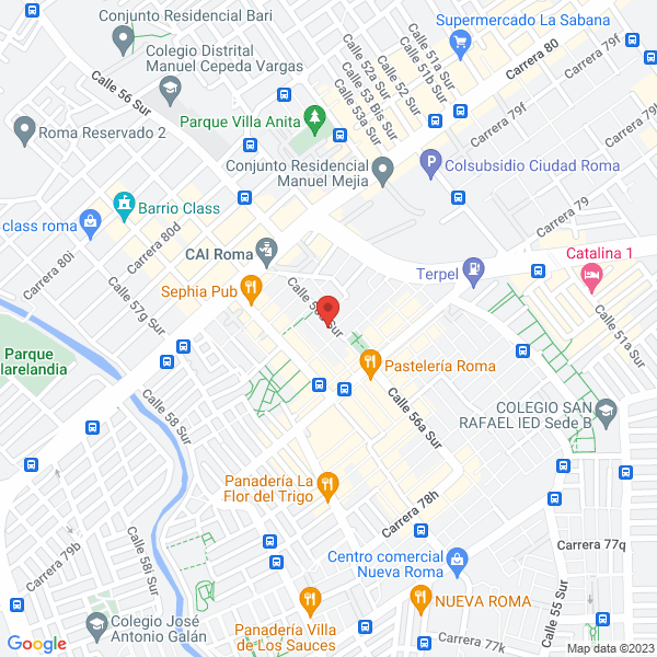 Mapa de Comercializadora De Productos Agrícolas José Romero E Hijos