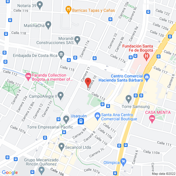 Mapa de Comercializadora E Inversiones Acosta Novoa E Hijos Y Cúa. S. En C.