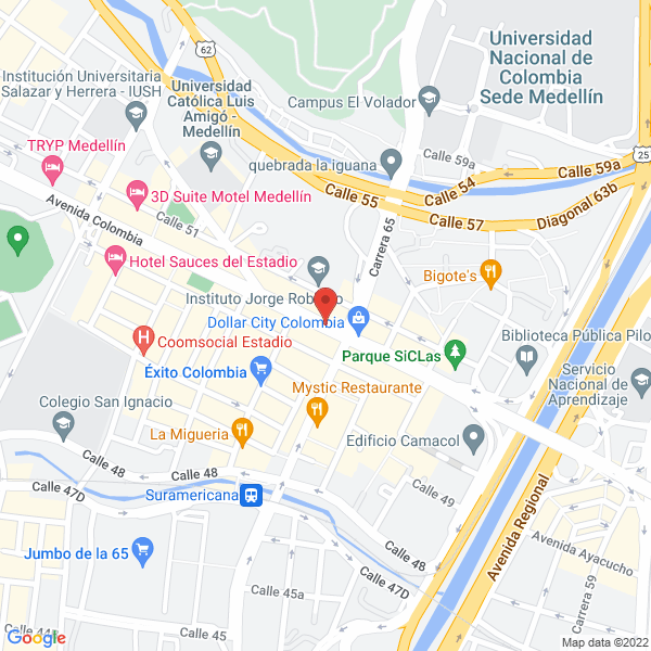 Mapa de Comercializadora Ecomputo