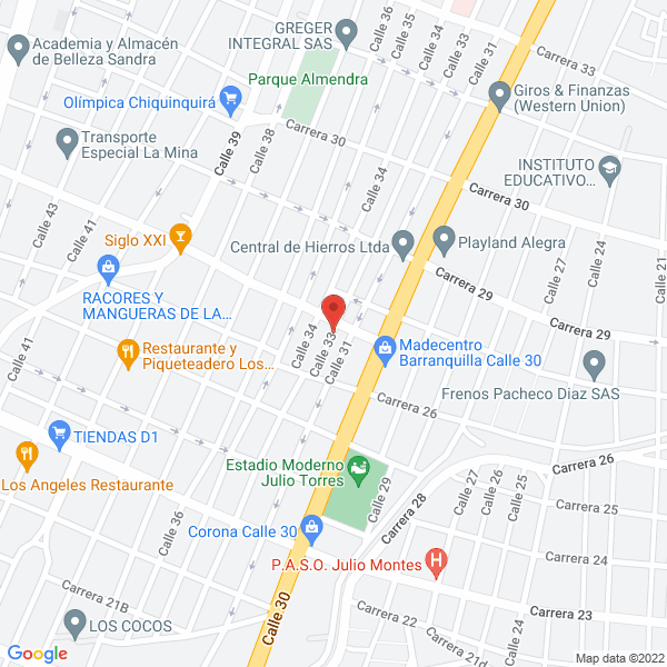 Map of Coltracarga Ltda.